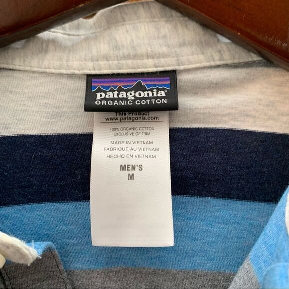 Patagonia Striped Polo size Medium - Picture 2 of 6